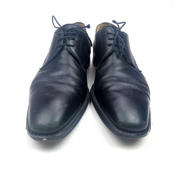 Magnanni Made in Portugal Black Leather Rubber Sole Oxford Shoes 10.5 main image 9
